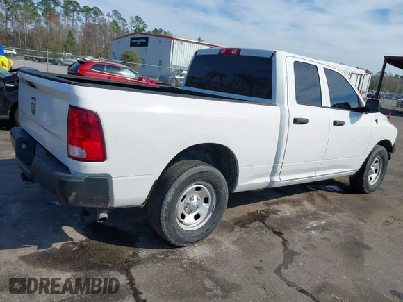 2018 Ram 1500 Tradesman with VIN 1C6RR6FG6JS347673, listed as a IAAI auction lot 41692169 with 121,631 mi miles and . Bid and sale history available at DreamBid. Image 4.