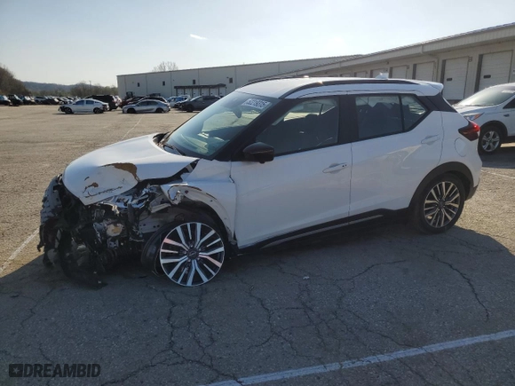 2024 Nissan Kicks SR with VIN 3N1CP5DV1RL523851, listed as a Copart auction lot 52219315 with 25,539 mi miles and Non Repairable. Bid and sale history available at carsss.com. Image 1.