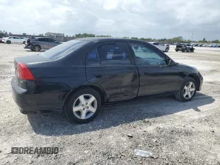 2004 Honda Civic EX with VIN 2HGES26774H632688, listed as a Copart auction lot 51146415 with 186,522 mi miles and Salvage Title. Bid and sale history available at DreamBid. Image 3.