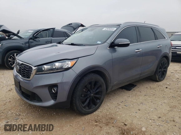2020 Kia Sorento EX V6 with VIN 5XYPHDA57LG664562, listed as a Copart auction lot 42936555 with 86,158 mi miles and Salvage Title. Bid and sale history available at carsss.com. Image 1.