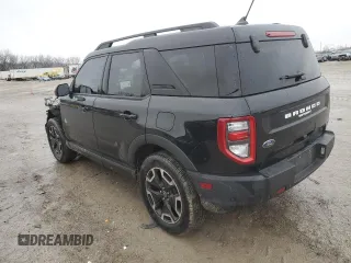 2021 Ford Bronco Sport Outer Banks with VIN 3FMCR9C60MRB40509, listed as a Copart auction lot 43172585 with 44,303 mi miles and Salvage title. Bid and sale history available at DreamBid. Image 2.