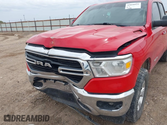 2020 Ram 1500 Big Horn with VIN 1C6SRFBT0LN281594, listed as a IAAI auction lot 42050933 with 146,028 mi miles. Bid and sale history available at carsss.com. Image 6.