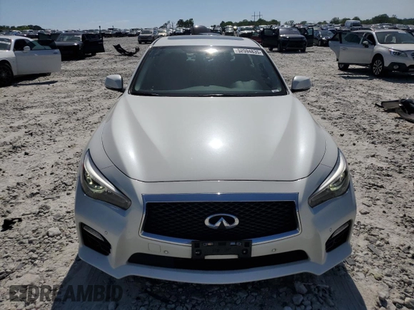 2016 Infiniti Q50 with VIN JN1EV7AR0GM340154, listed as a Copart auction lot 52594835 with 80,309 mi miles and Salvage Title. Bid and sale history available at DreamBid. Image 5.