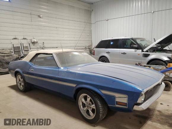 1971 Ford Mustang с VIN 1F03F205438, выставлен на аукционе Copart как лот 88159885 с пробегом 8 322 миль миль и Списание • Salvage title. История ставок и продаж доступна на DreamBid. Изображение 4.