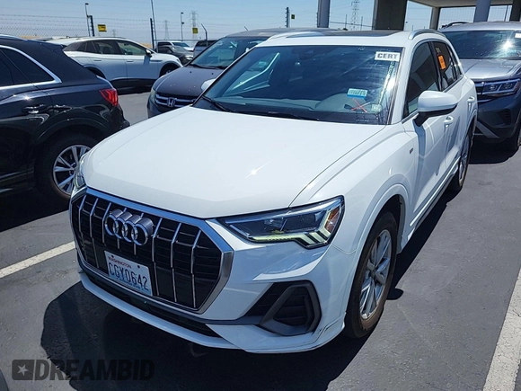 2023 Audi Q3 S line Premium with VIN WA1DECF37P1081194, listed as a IAAI auction lot 42796405 with 58,808 mi miles and . Bid and sale history available at DreamBid. Image 5.