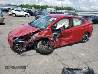 2020 Toyota Prius L Eco with VIN JTDKARFU9L3122024, listed as a Copart auction lot 55895725 with Not provided miles and Salvage title. Bid and sale history available at DreamBid. Image 1.