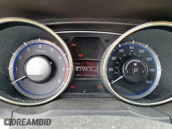 2011 Hyundai Sonata GLS z VIN 5NPEB4AC7BH170460, wystawiony jako Copart lot #60422825 z przebiegiem 122 213 mil mil oraz Czysty tytuł • Clean title. Historia ofert i sprzedaży dostępna na DreamBid. Obrazek 9.