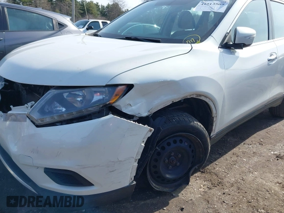 2014 Nissan Rogue S with VIN 5N1AT2MV9EC765058, listed as a IAAI auction lot 41913509 with 173,313 mi miles. Bid and sale history available at carsss.com. Image 6.