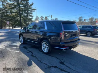 2021 Cadillac Escalade Luxury with VIN 1GYS3AKL4MR417758, listed as a Copart auction lot 43339335 with 129,856 mi miles and Clean Title. Bid and sale history available at carsss.com. Image 3.