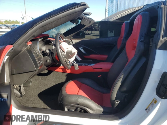 2017 Chevrolet Corvette Z06 2LZ with VIN 1G1YS2D62H5600243, listed as a Copart auction lot 81422994 with 8,786 mi miles and Non Repairable. Bid and sale history available at carsss.com. Image 7.