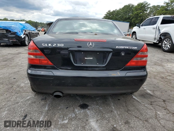 1998 Mercedes-Benz SLK-Class with VIN WDBKK47F3WF034409, listed as a Copart auction lot 71972994 with 203,772 mi miles and Salvage Title. Bid and sale history available at carsss.com. Image 6.