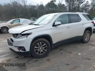 2018 Chevrolet Traverse LT Cloth z VIN 1GNERGKW8JJ279285, wystawiony jako IAAI lot #41795111 z przebiegiem 261 975 mil mil oraz . Historia ofert i sprzedaży dostępna na DreamBid. Obrazek 2.