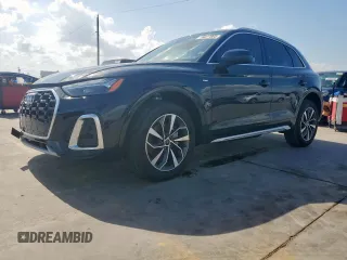2023 Audi Q5 S line Premium Plus with VIN WA1EAAFY1P2133946, listed as a Copart auction lot 59227005 with 11,596 mi miles and Salvage title. Bid and sale history available at DreamBid. Image 1.