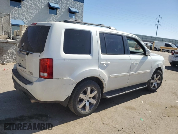 2015 Honda Pilot Touring with VIN 5FNYF4H95FB053640, listed as a Copart auction lot 46313065 with 147,216 mi miles and Salvage Title. Bid and sale history available at carsss.com. Image 3.