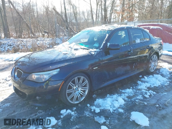 2008 BMW 5 Series 550i with VIN WBANW53518CT54786, listed as a IAAI auction lot 41546342 with 121,094 mi miles. Bid and sale history available at carsss.com. Image 2.
