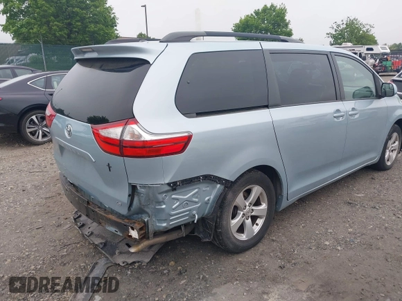 2015 Toyota Sienna LE AAS with VIN 5TDKK3DC4FS663876, listed as a IAAI auction lot 42155091 with 82,602 mi miles and . Bid and sale history available at DreamBid. Image 4.