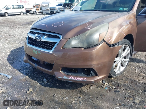 2013 Subaru Legacy Premium with VIN 4S3BMBC64D3014402, listed as a IAAI auction lot 41920146 with Not Provided miles and . Bid and sale history available at DreamBid. Image 6.