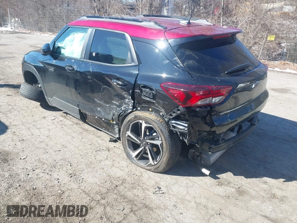 2021 Chevrolet TrailBlazer RS with VIN KL79MTSL6MB111695, listed as a IAAI auction lot 41589273 with 22,815 mi miles and . Bid and sale history available at DreamBid. Image 3.