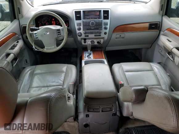 2008 Infiniti QX56 with VIN 5N3AA08C58N914875, listed as a Copart auction lot 86401454 with 278,628 mi miles and Salvage Title. Bid and sale history available at carsss.com. Image 8.