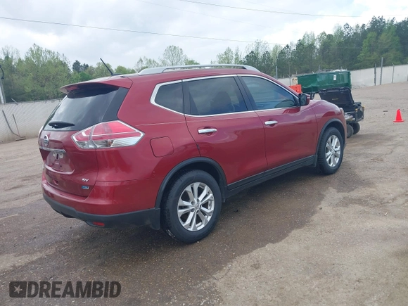 2014 Nissan Rogue SV with VIN 5N1AT2MT5EC761832, listed as a IAAI auction lot 41959114 with 57,494 mi miles and . Bid and sale history available at DreamBid. Image 4.