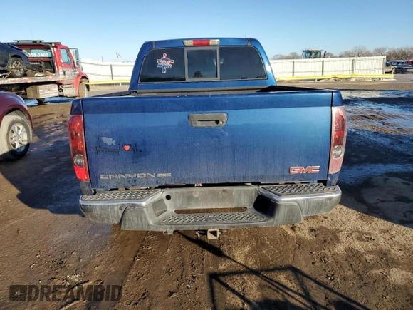 2005 GMC Canyon 1SF SLE Z71 with VIN 1GTDT136558206065, listed as a Copart auction lot 89204775 with 221,035 mi miles and Salvage Title. Bid and sale history available at carsss.com. Image 6.