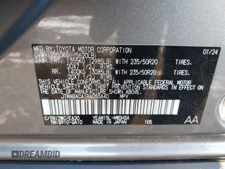 2024 Toyota bZ4X XLE with VIN JTMABACA1RA055640, listed as a IAAI auction lot 41334118 with 14,733 mi miles. Bid and sale history available at carsss.com. Image 9.