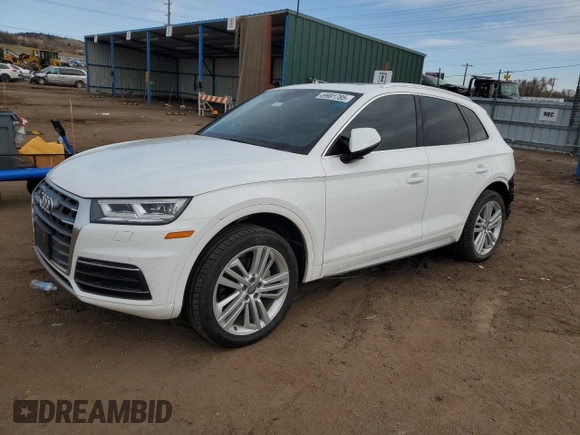 2018 Audi Q5 Premium Plus with VIN WA1BNAFY2J2239773, listed as a Copart auction lot 49991785 with 69,763 mi miles and Salvage Title. Bid and sale history available at carsss.com. Image 1.