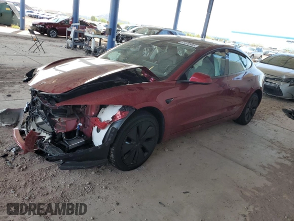 2025 Tesla Model 3 Long Range with VIN 5YJ3E1EA4SF890321, listed as a Copart auction lot 51505955 with 5,075 mi miles and Salvage title. Bid and sale history available at DreamBid. Image 1.