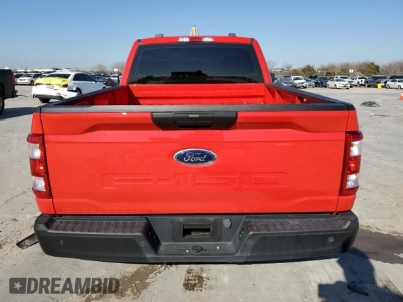 2023 Ford F-150 XL with VIN 1FTMF1C59PKE73620, listed as a Copart auction lot 88289545 with 10,935 mi miles and Salvage Title. Bid and sale history available at carsss.com. Image 6.
