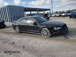 2013 Audi A8 3.0L with VIN WAUAGAFDXDN032766, listed as a Copart auction lot 84275944 with 127,388 mi miles and Salvage title. Bid and sale history available at DreamBid. Image 10.