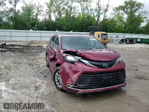 2023 Toyota Sienna XLE with VIN 5TDYSKFC7PS077336, listed as a Copart auction lot 58847185 with 37,197 mi miles and Salvage title. Bid and sale history available at DreamBid. Image 14.