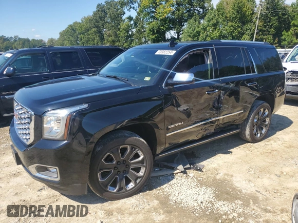 2019 GMC Yukon Denali with VIN 1GKS2CKJXKR206455, listed as a Copart auction lot 73382254 with 146,763 mi miles and Salvage Title. Bid and sale history available at carsss.com. Image 1.