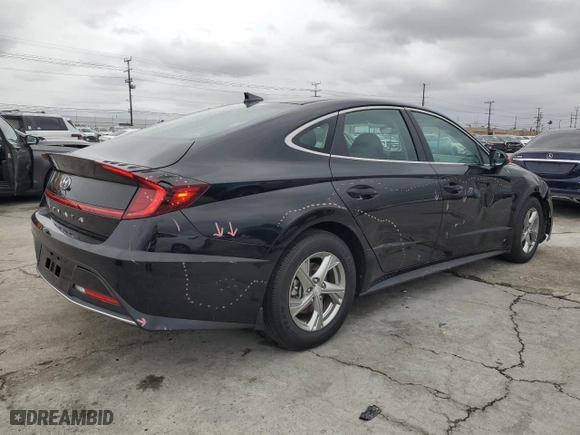 2020 Hyundai Sonata SE with VIN 5NPEG4JA4LH050262, listed as a Copart auction lot 48367735 with 48,220 mi miles and Salvage Title. Bid and sale history available at carsss.com. Image 3.