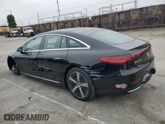 2022 Mercedes-Benz EQS with VIN W1KCG2DB2NA014313, listed as a Copart auction lot 56530564 with 22,789 mi miles and Salvage Title. Bid and sale history available at carsss.com. Image 2.