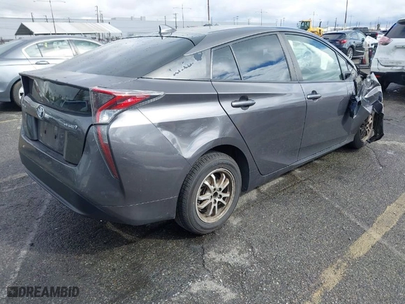 2018 Toyota Prius Two with VIN JTDKBRFU3J3596304, listed as a IAAI auction lot 41522049 with 222,636 mi miles. Bid and sale history available at carsss.com. Image 4.