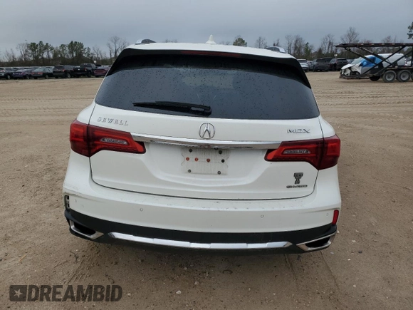 2017 Acura MDX w/Advance Pkg with VIN 5FRYD4H89HB014502, listed as a Copart auction lot 47107355 with 103,737 mi miles and Salvage Title. Bid and sale history available at carsss.com. Image 6.