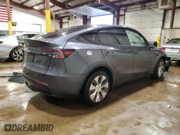 2023 Tesla Model Y Long Range with VIN 7SAYGDEE9PA143955, listed as a Copart auction lot 48114395 with 20,152 mi miles and Salvage Title. Bid and sale history available at DreamBid. Image 3.