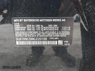 2019 BMW X3 xDrive30i with VIN 5UXTR9C58KLE20199, listed as a IAAI auction lot 35088283 with 36,857 mi miles. Bid and sale history available at carsss.com. Image 9.