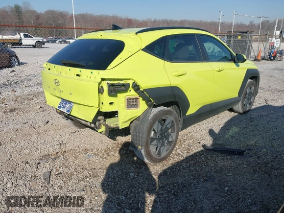 2024 Hyundai Kona SEL with VIN KM8HB3AB4RU056670, listed as a IAAI auction lot 41781071 with 17,022 mi miles. Bid and sale history available at carsss.com. Image 4.
