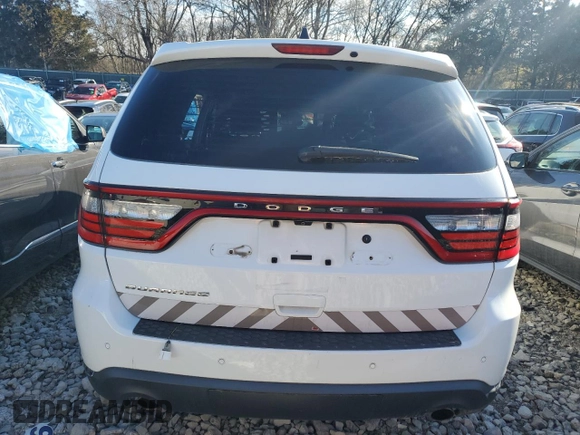 2019 Dodge Durango Special Service with VIN 1C4SDJFT8KC631861, listed as a Copart auction lot 87282394 with 107,286 mi miles and Salvage title. Bid and sale history available at DreamBid. Image 6.