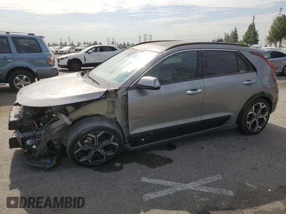 2023 Kia Niro SX Touring with VIN KNDCT3LE2P5042275, listed as a Copart auction lot 73018274 with 50,271 mi miles and Salvage Title. Bid and sale history available at carsss.com. Image 1.