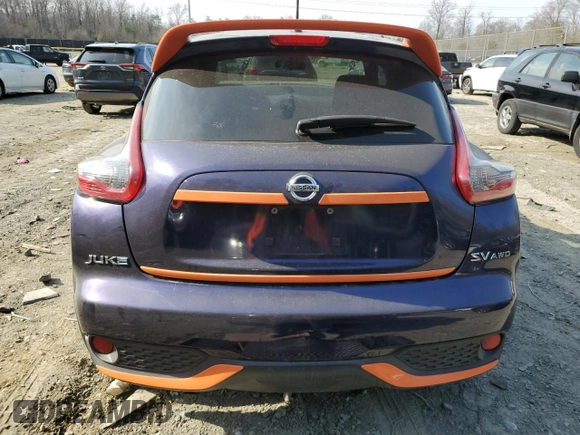 2015 Nissan Juke SV with VIN JN8AF5MV7FT550541, listed as a Copart auction lot 47573835 with 89,667 mi miles and Salvage Title. Bid and sale history available at DreamBid. Image 6.
