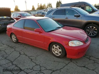 2000 Honda Civic EX with VIN 1HGEJ8147YL014976, listed as a Copart auction lot 87571575 with 159,145 mi miles and Salvage Title. Bid and sale history available at carsss.com. Image 4.