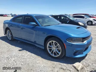 2022 Dodge Charger GT with VIN 2C3CDXMG0NH198636, listed as a Copart auction lot 58620524 with 23,157 mi miles and Salvage Title. Bid and sale history available at carsss.com. Image 4.