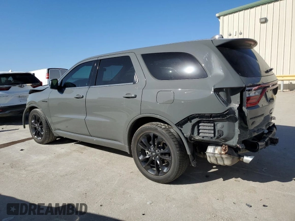 2021 Dodge Durango R/T with VIN 1C4SDJCTXMC763107, listed as a Copart auction lot 48401165 with 43,445 mi miles and Salvage title. Bid and sale history available at DreamBid. Image 2.