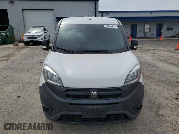 2015 Ram ProMaster City Cargo Tradesman with VIN ZFBERFAT2F6A28062, listed as a Copart auction lot 58411415 with Not provided miles and Non repairable. Bid and sale history available at DreamBid. Image 5.