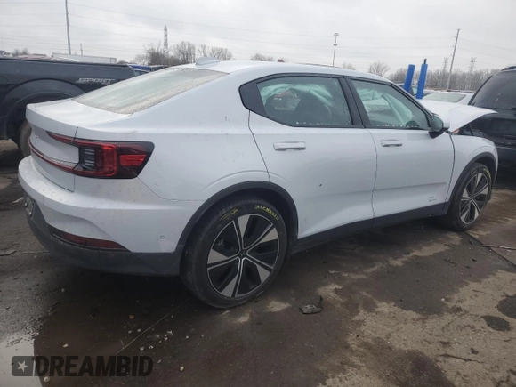 2024 Polestar 2 z VIN YSMFE3KA6RL215336, wystawiony jako Copart lot #81899354 z przebiegiem Nie podano mil oraz Szkody całkowita. Historia ofert i sprzedaży dostępna na DreamBid. Obrazek 3.