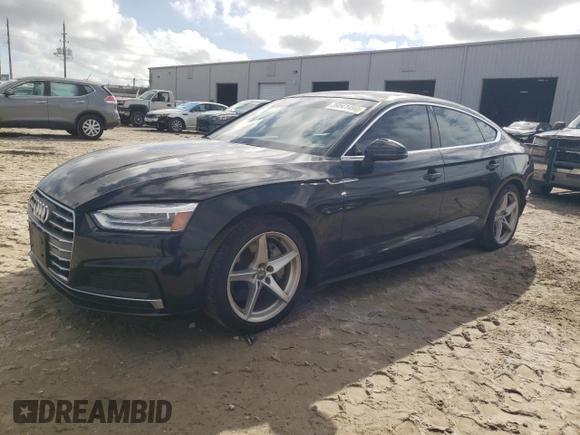2018 Audi A5 Sportback Premium with VIN WAUDNCF53JA068101, listed as a Copart auction lot 39541494 with 52,300 mi miles. Bid and sale history available at carsss.com. Image 1.