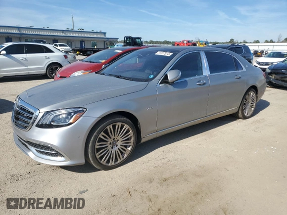 2018 Mercedes-Benz S with VIN WDDUX8AB2JA377071, listed as a Copart auction lot 79737574 with 60,854 mi miles and Salvage Title. Bid and sale history available at DreamBid. Image 1.
