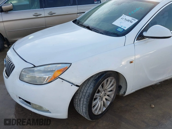 2011 Buick Regal CXL Turbo TO1 with VIN W04GV5EV4B1114706, listed as a IAAI auction lot 41764856 with 116,215 mi miles. Bid and sale history available at carsss.com. Image 6.